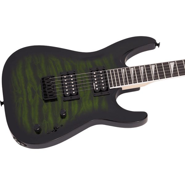 Jackson JS32Q Dinky Arch Top DKA - Transparent Green Burst - Image 7