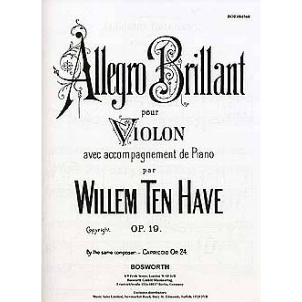 Allegro Brillante Op. 19 - Willem Ten Have