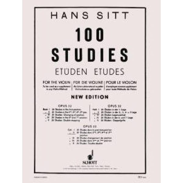 Sitt - 100 Studies Op. 32 Volume 2