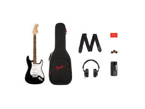 Fender Squier Affinity Stratocaster Mustang Micro Pack - Black