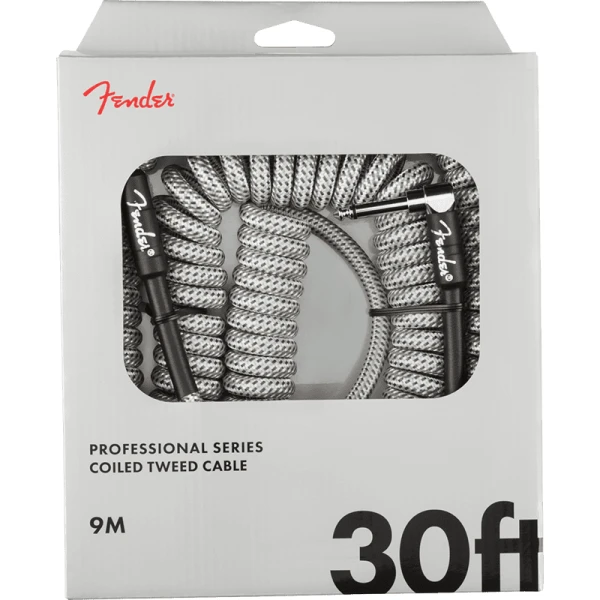 Fender Professional Series Coil Cable - 30' - White Tweed - Image 5