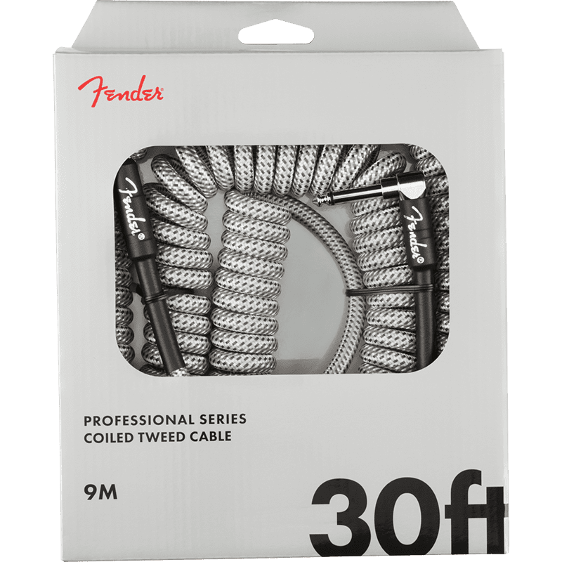 Fender Professional Series Coil Cable - 30' - White Tweed - Image 5