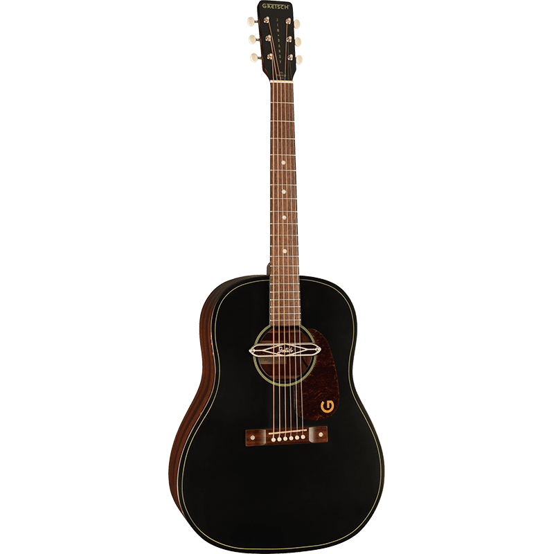 Gretsch Jim Dandy Deltoluxe Dreadnought Acoustic Guitar -Black