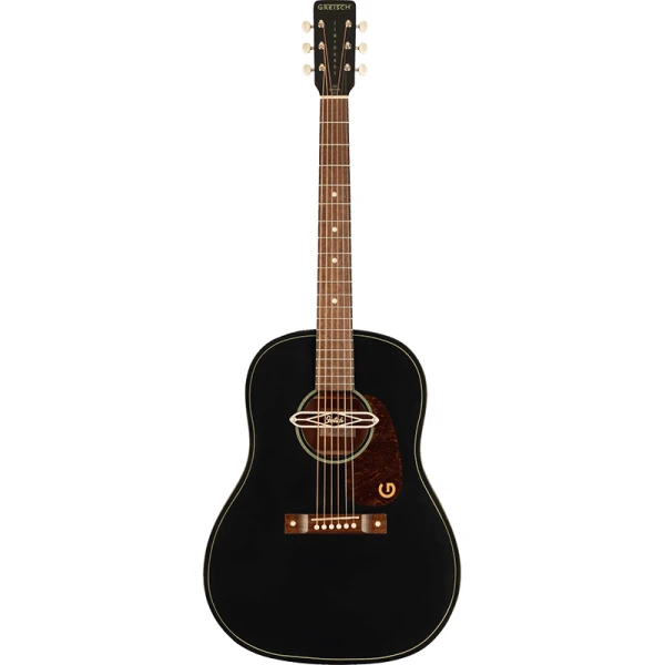 Gretsch Jim Dandy Deltoluxe Dreadnought Acoustic Guitar -Black - Image 6