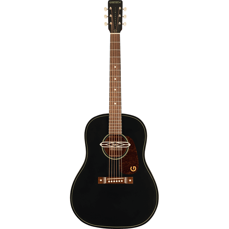 Gretsch Jim Dandy Deltoluxe Dreadnought Acoustic Guitar -Black - Image 6