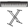 Yamaha P-225 Digital Piano w/Double Braced Keyboard Stand
