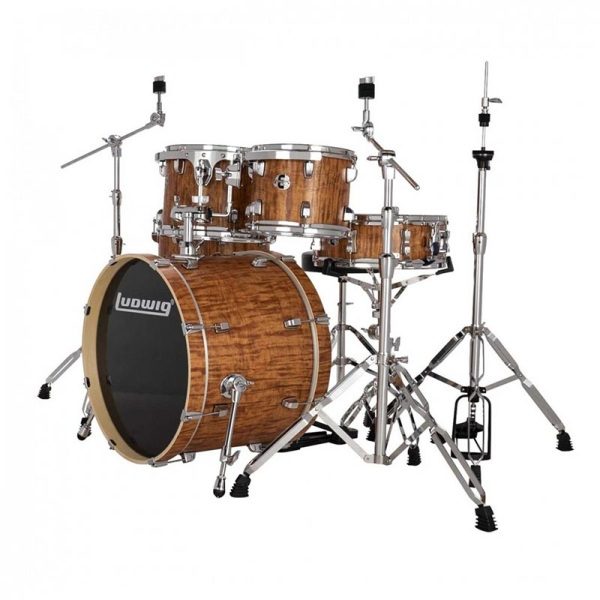 Ludwig Element Evolution 20" 5-Pc Drum Kit w/Cymbals - Cherry - Image 6