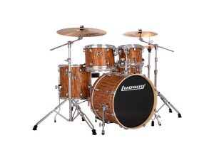 Ludwig Element Evolution 20" 5-Pc Drum Kit w/Cymbals - Cherry