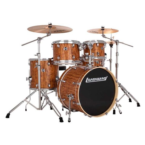 Ludwig Element Evolution 20" 5-Pc Drum Kit w/Cymbals - Cherry