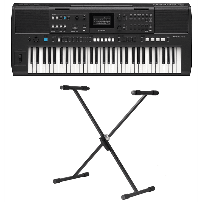 Yamaha PSR-E483 w/Keyboard Stand