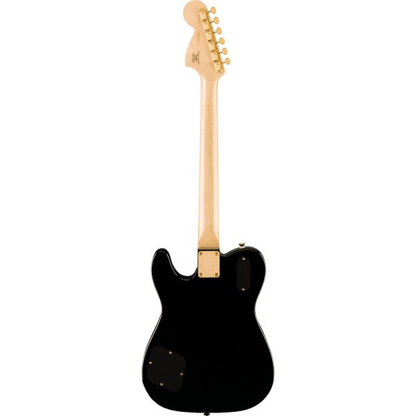 Fender Squier LE Paranormal Troublemaker Telecaster Deluxe - Gold Hardware - Black - Image 7