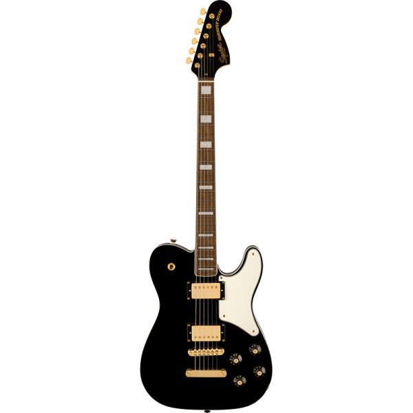Fender Squier LE Paranormal Troublemaker Telecaster Deluxe - Gold Hardware - Black