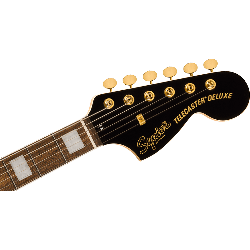 Fender Squier LE Paranormal Troublemaker Telecaster Deluxe - Gold Hardware - Black - Image 2