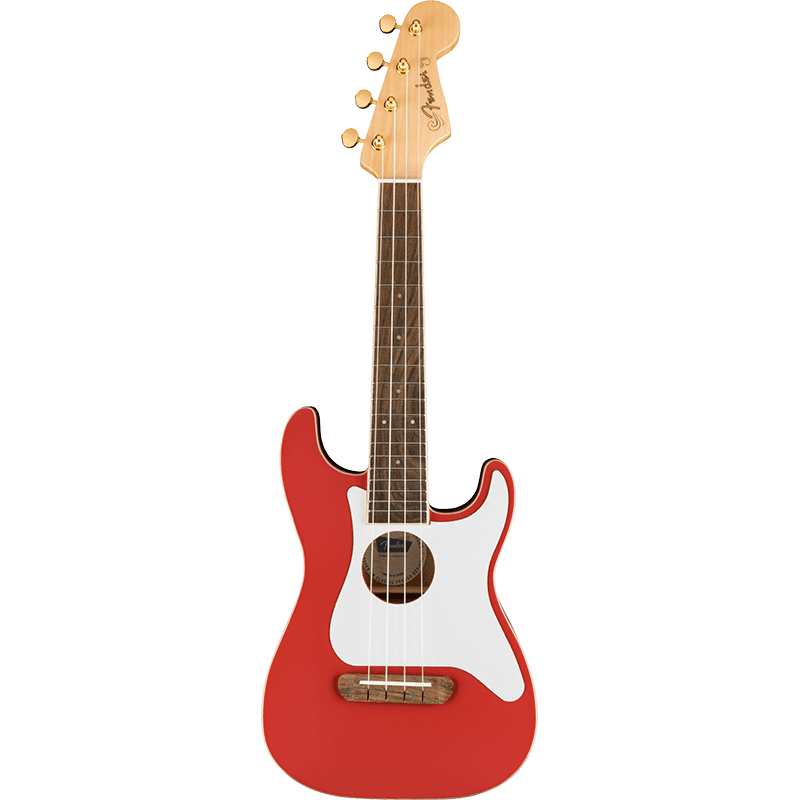 Fender Limited Edition Fullerton Strat Ukulele - Fiesta Red - Image 4