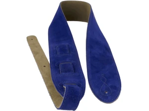 Leathergraft Comfy Suede Guitar Strap - Blue