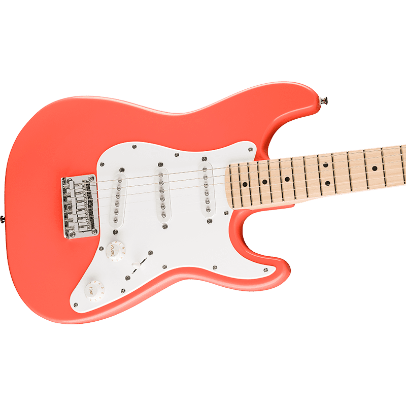 Fender Squier FSR Mini Stratocaster/ BOSS KATANA Pack - Tahitian Coral - Image 7