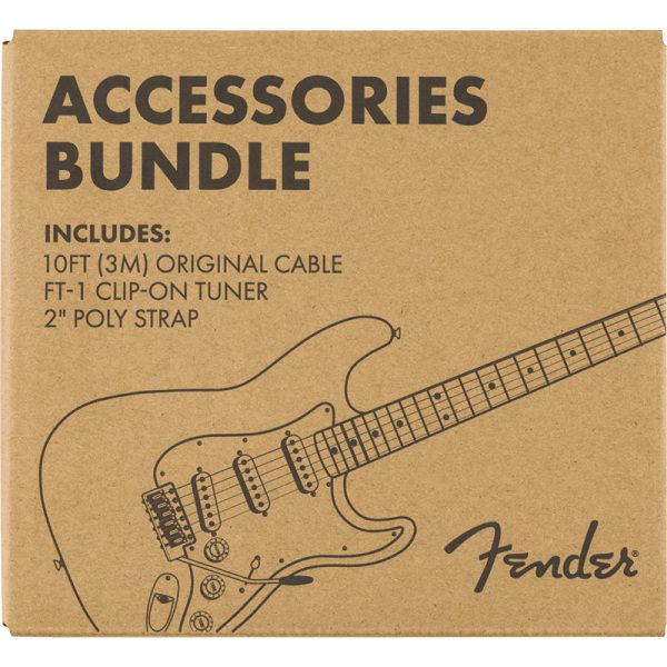 Fender Accessory Essentials Pack - Cable, Clip-On Tuner + Strap - Image 6