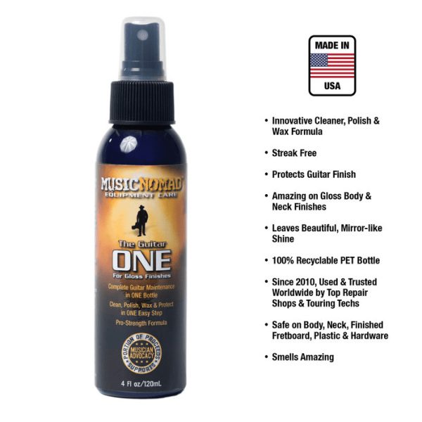 Music Nomad MN103 - Guitar ONE All In One Cleaner, Polish + Wax - Image 2