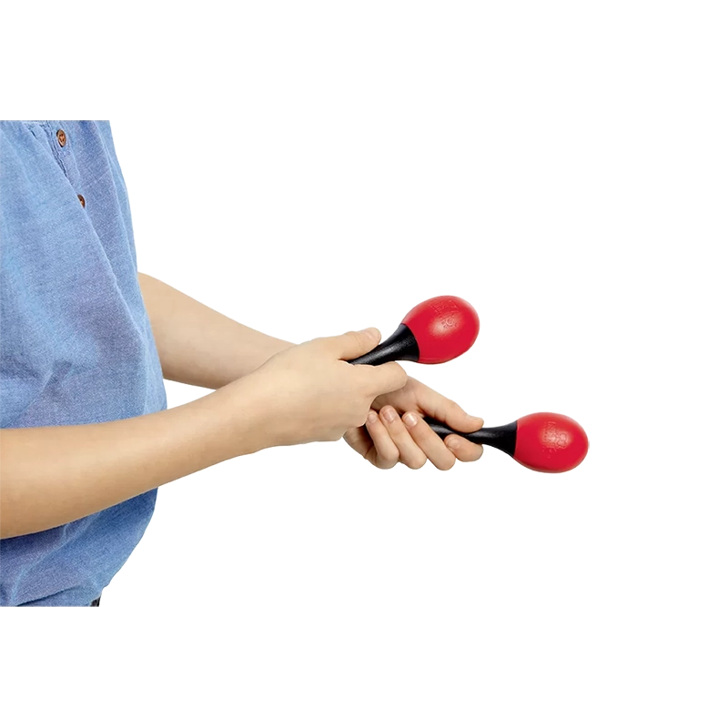 Meinl Nino 569R -Molded ABS Egg Maracas - Red - Image 3