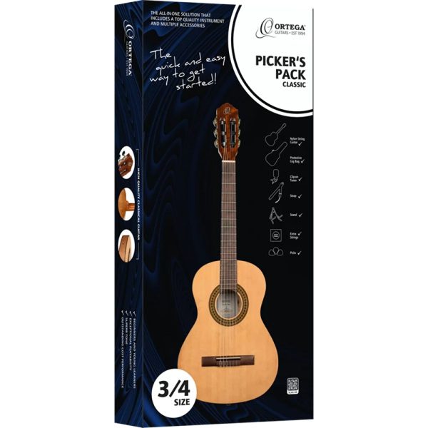 Ortega RPPC34 3/4 Size Classical Guitar Pack - Image 11