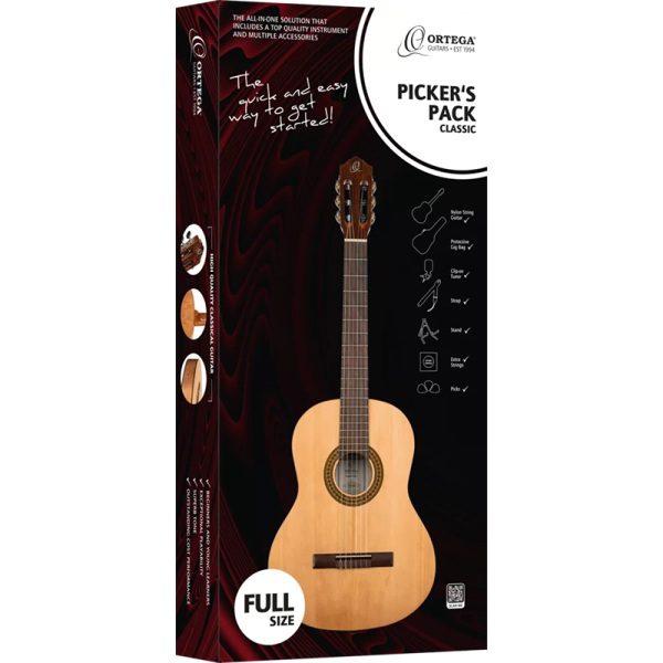 Ortega RPPC44 4/4 Size Classical Guitar Pack - Image 16
