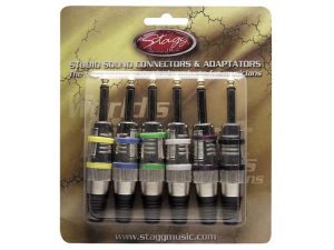Stagg 002M6B - Jack Connectors - Set of 6