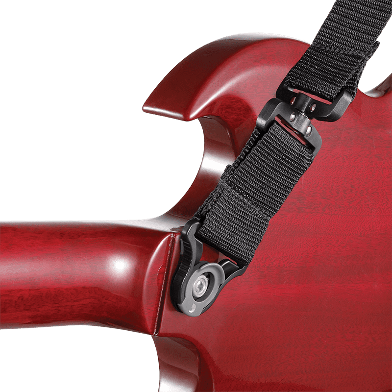 D'addario Auto-Lock Swivel Locking Guitar Strap - Black - Image 5