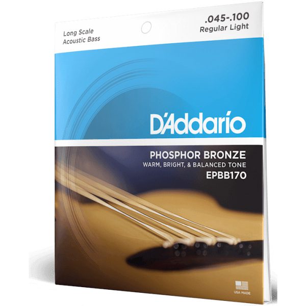 D'addario EPBB170 45-100 Regular Light Long Scale Acoustic Bass Strings - Image 3