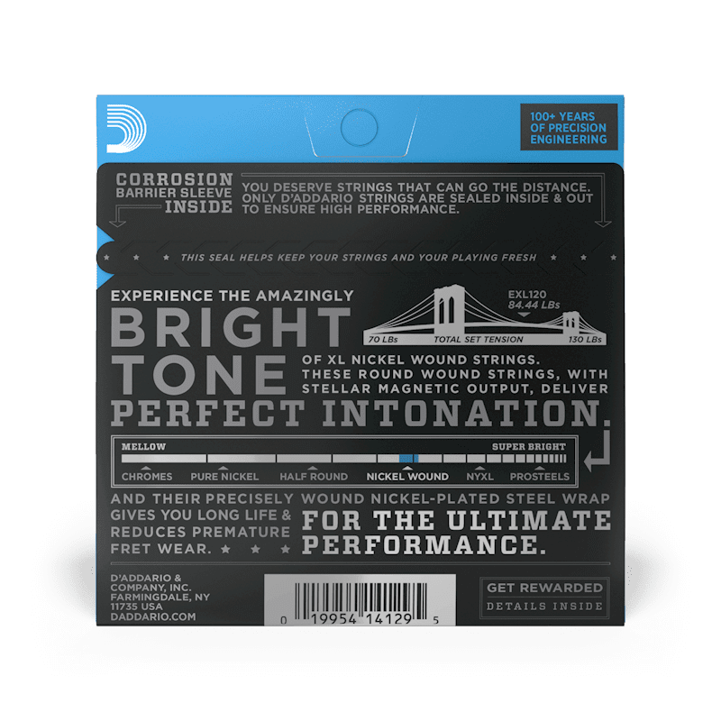 D'addario EXL120-3D 09-42 Nickel Super Light - 3-Pack - Image 3