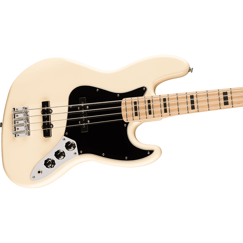 Fender Squier Affinity Active Jazz Bass - MN - BPG - Olympic White - Image 7
