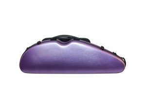 Hidersine Violin Case - Polycarbonate Halfmoon - Brushed Purple