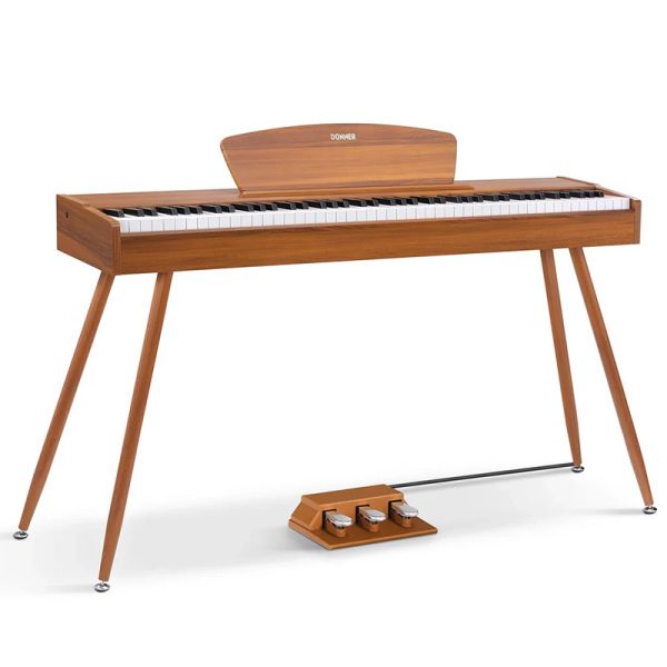 Donner DDP80 - Upright Digital Piano Home Set - Walnut - Image 5