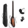 Donner HUSH-1 Practice/Silent Headless Guitar - Sunburst
