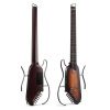 Donner HUSH-1 Practice/Silent Headless Guitar - Sunburst - Image 9