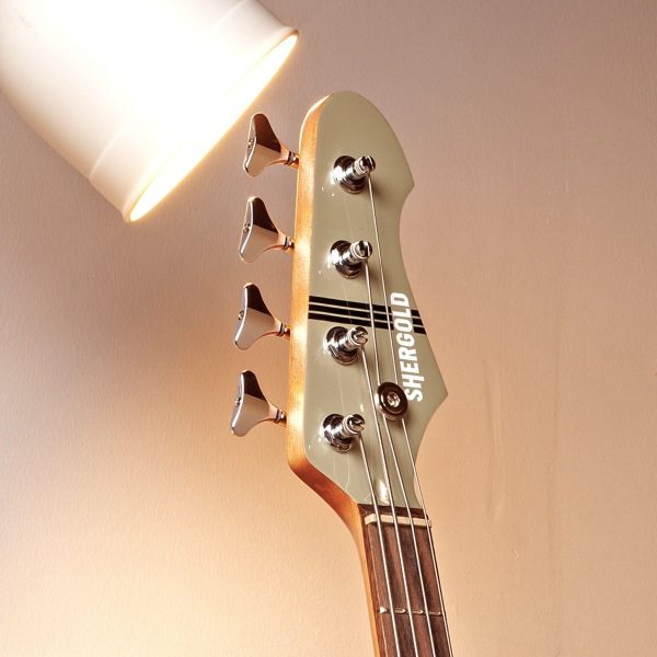 Shergold SBT14 - Telstar Standard Bass Guitar - Gold Gloss - Image 7