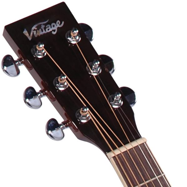 Vintage V300 Acoustic Guitar Pack - Natural - Image 3