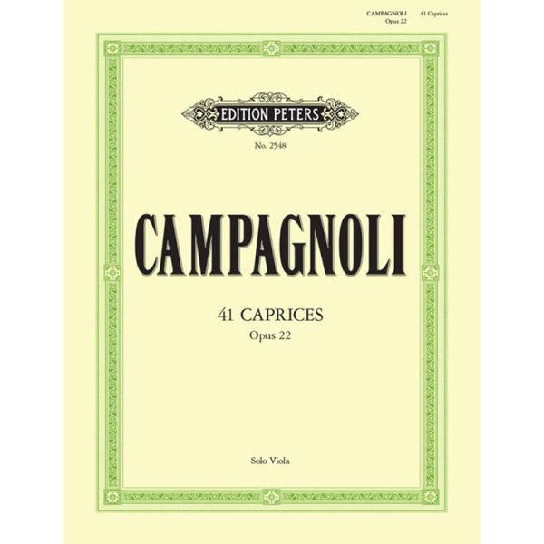 Campagnoli - 41 Caprices Op.22 - Solo Viola