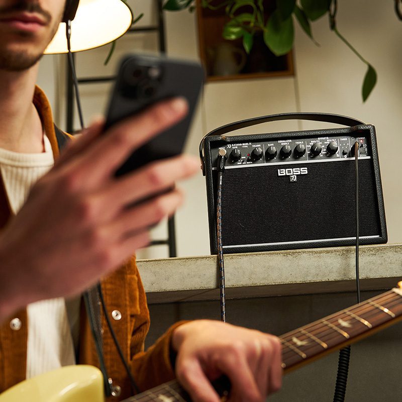 Northstar By Tanglewood NS1/BOSS KATANA MINI X Guitar Pack - Charcoal Frost - Image 5