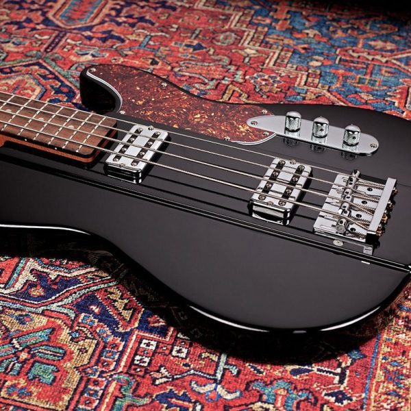 Shergold SBT14 - Telstar Standard Bass Guitar - Black Gloss - Image 6