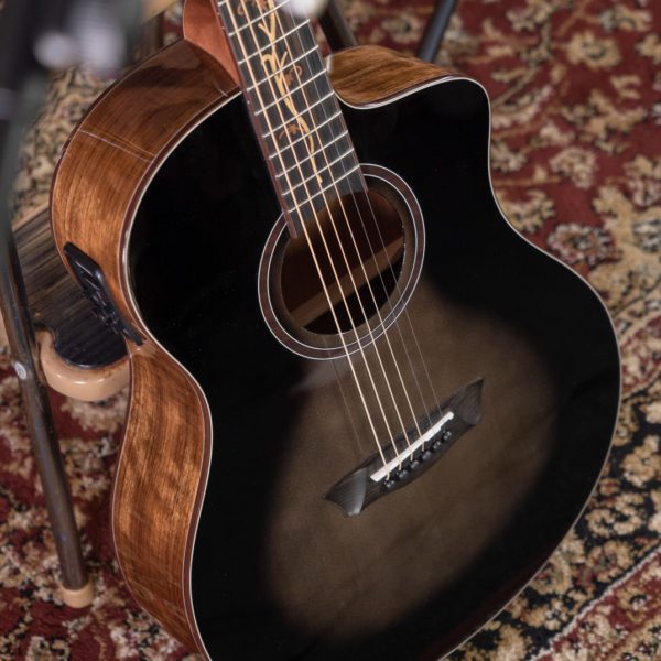 Washburn Vite S9V - Bella Tono - Electro Acoustic Guitar - Charcoal Burst - Image 6