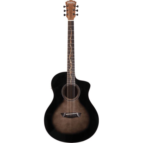 Washburn Vite S9V - Bella Tono - Electro Acoustic Guitar - Charcoal Burst