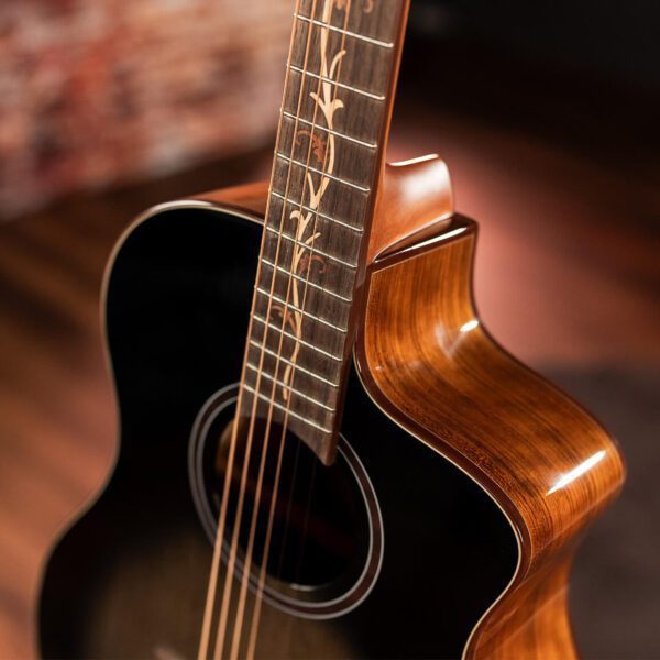 Washburn Vite S9V - Bella Tono - Electro Acoustic Guitar - Charcoal Burst - Image 4
