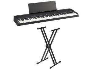 KORG B2 Black - Digital Piano w/Double Braced Keyboard Stand