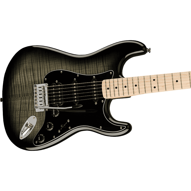 Fender Squier Affinity Stratocaster - FMT - HSS - MN - Black Burst - Image 5
