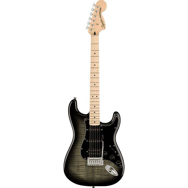 Fender Squier Affinity Stratocaster - FMT - HSS - MN - Black Burst