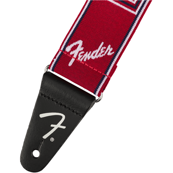 Fender Weighless 2-Inch Guitar Strap - Red/White/Blue - Image 3