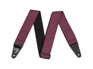 Fender Houndstooth Guitar Strap - Pink