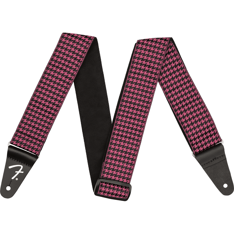 Fender Houndstooth Guitar Strap - Pink
