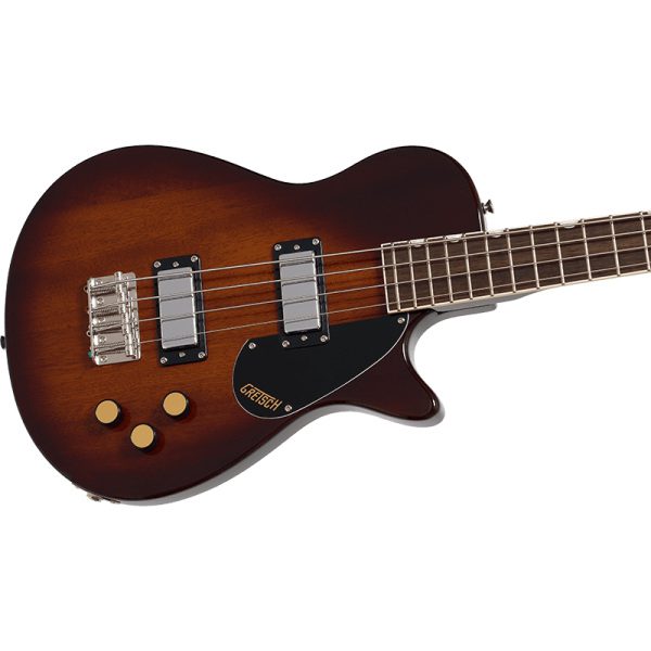 Gretsch Streamliner Jet Club Bass - SC - LRL - Havana Burst - Image 5