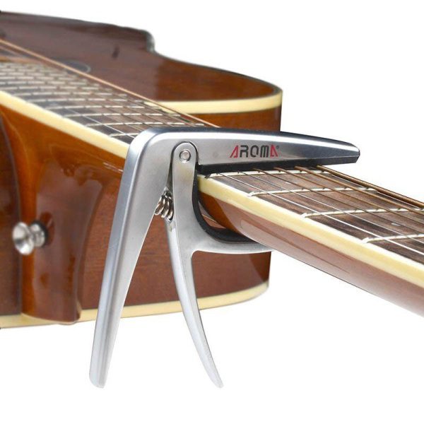 Aroma AC02 Classical Guitar Capo - Silver - Image 4